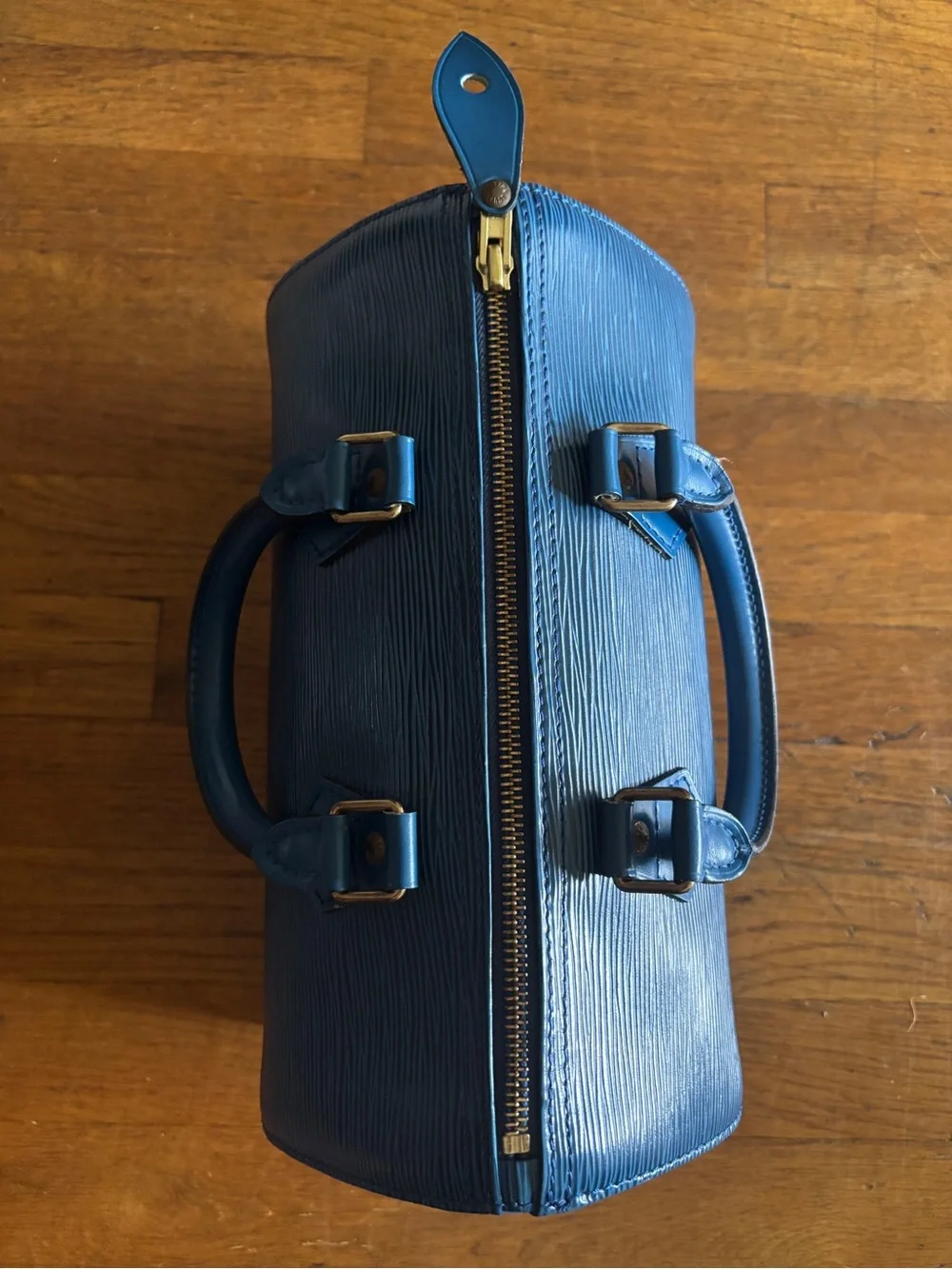 Louis Vuitton Blue Epi Leather Shoulder Bag